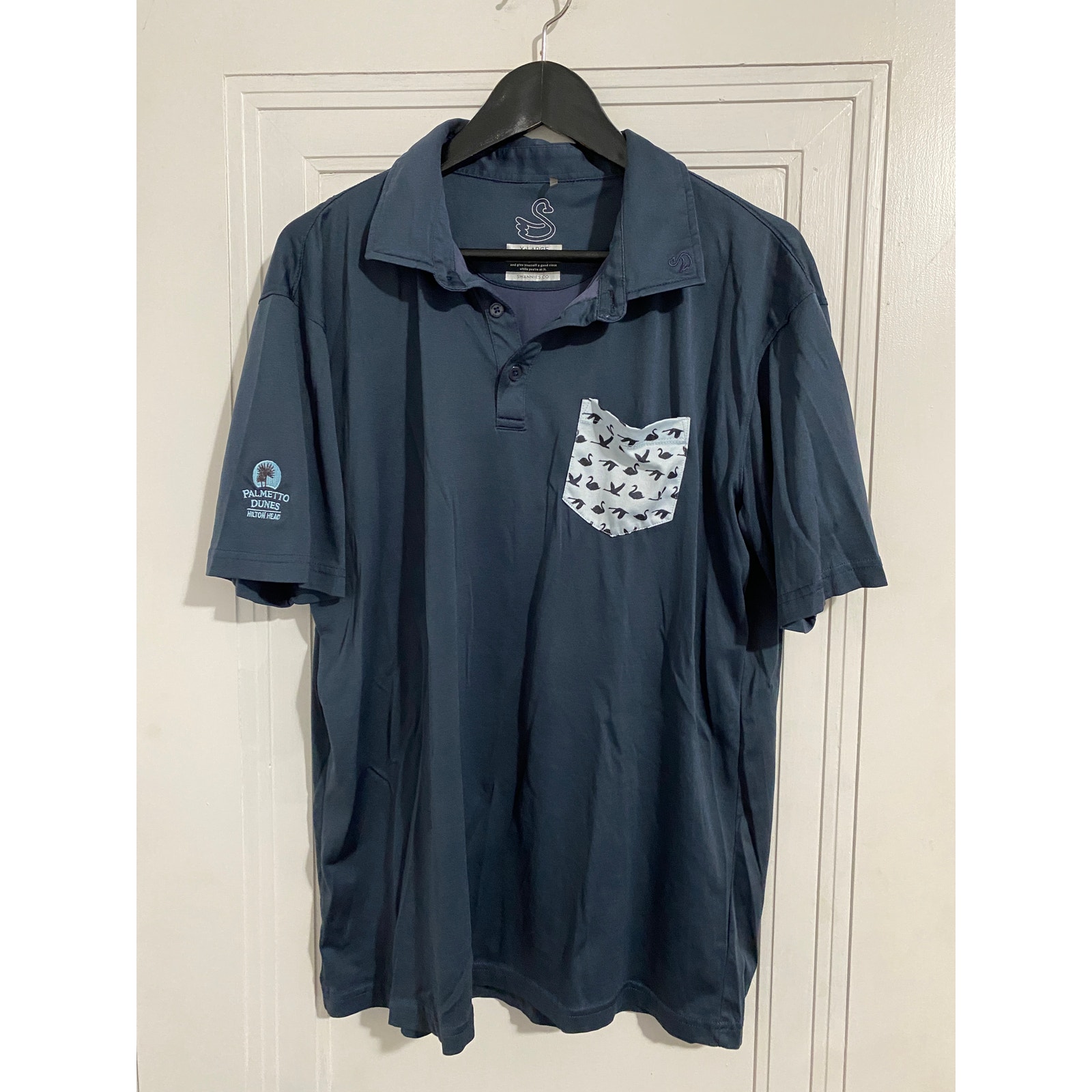 Palmetto Dunes Hilton Head Swannies Brand Golf Polo Size Xl